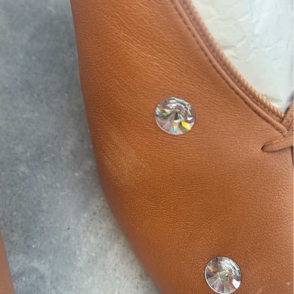 Celine Brown Crystal embellished Nappa pumps Size 9.5 - Picture 2 of 6